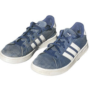 Adidas Originals Campus Blue/White 80's Sneakers Unisex - Kids Size 13 1/2